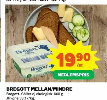 Coop Bregott mellan/mindre erbjuda