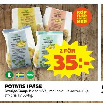 Coop Potatis i påse erbjuda