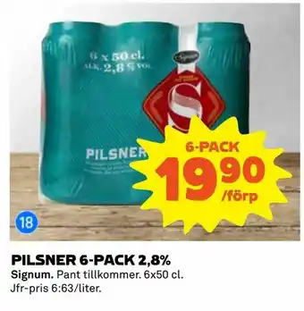 Coop Pilsner 6-pack 2,8% erbjuda