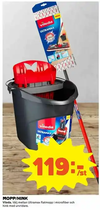 Coop Extra Mopp/hink erbjuda