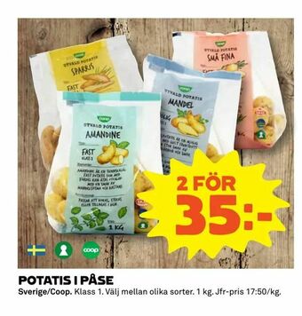 Coop Extra Potatis i påse erbjuda