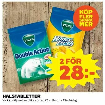 Coop Extra Halstabletter erbjuda