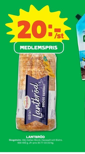 Coop Forum Lantbröd erbjuda