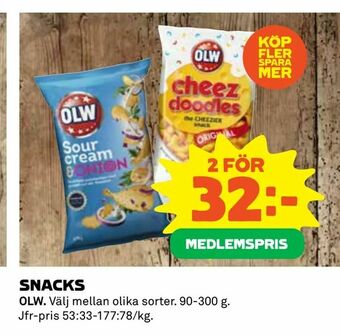 Coop Konsum Snacks erbjuda