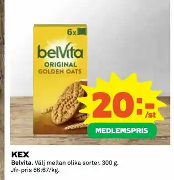 Coop Konsum Kex erbjuda