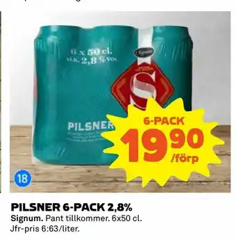 Pilsner 6-pack 2,8%