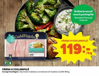 Coop Konsum Färsk kycklingfilé erbjuda