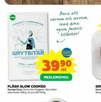 Stora Coop Fläsk slow cooked erbjuda