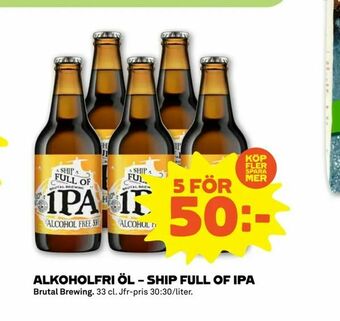 Stora Coop Alkoholfri öl - ship full of ipa erbjuda