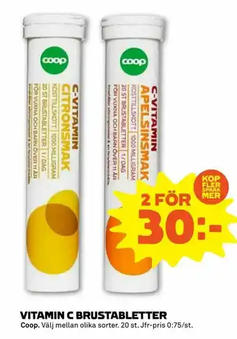 Vitamin c brustabletter