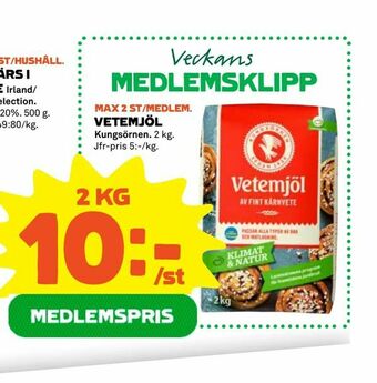Coop Vetemjöl erbjuda