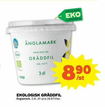 Coop Forum Ekologisk gräddfil erbjuda