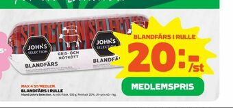 Coop Forum Blandfärs i rulle erbjuda
