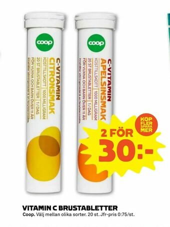 Vitamin c brustabletter