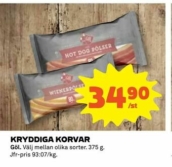 Coop Konsum Kryddiga korvar erbjuda