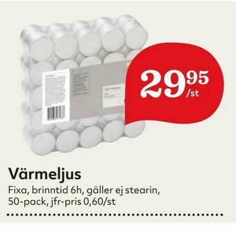 Hemköp Värmeljus erbjuda