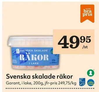 Hemköp Svenska skalade räkor erbjuda