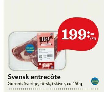 Hemköp Svensk entrecôte erbjuda