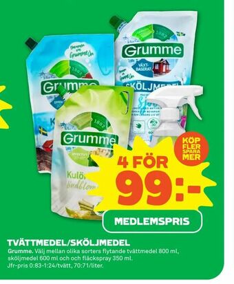 Stora Coop Tvättmedel/sköljmedel erbjuda