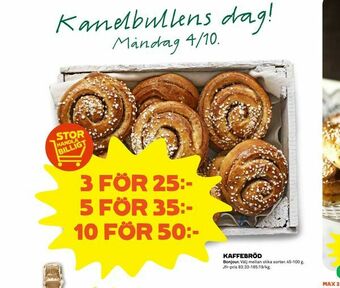Stora Coop Kaffebröd erbjuda