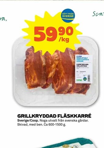Stora Coop Grillkryddad fläskkarré erbjuda