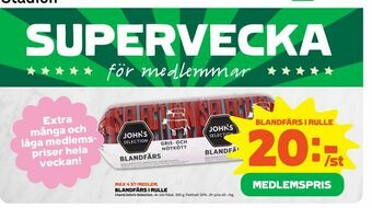 Stora Coop Blandfärs i rulle erbjuda