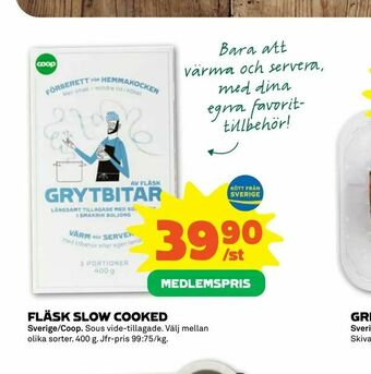 Stora Coop Fläsk slow cooked erbjuda