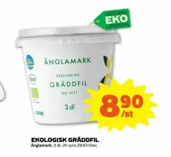 Stora Coop Ekologisk gräddfil erbjuda