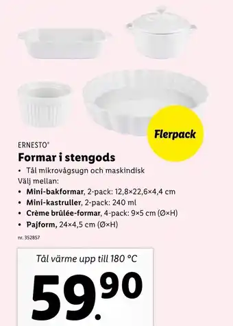 Lidl Ernesto Formar i Stengods erbjuda