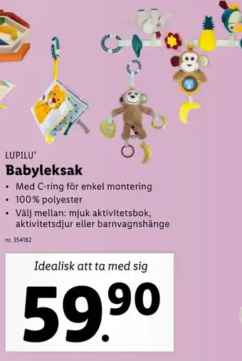 Lidl Lupilu Babyleksak erbjuda