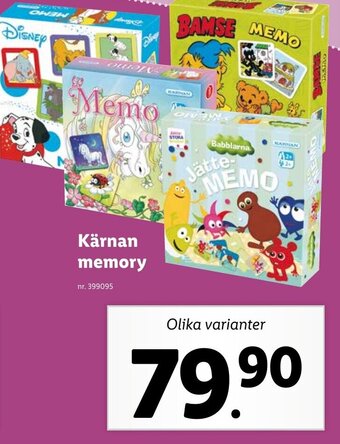 Lidl Kärnan Memory erbjuda