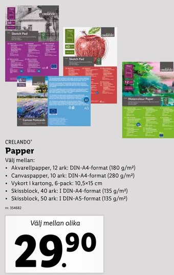 Lidl Crelando Papper erbjuda