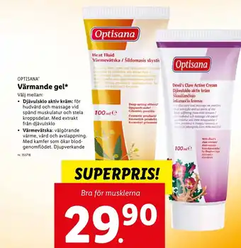 Optisana Värmande Gel