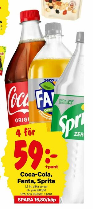 City Gross Coca-Cola, Fanta, Sprite erbjuda
