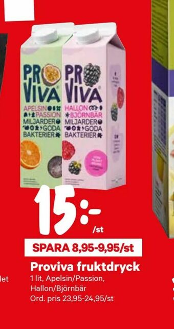 City Gross Proviva fruktdryck erbjuda