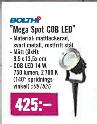 Hornbach Spot COB LED erbjuda