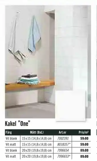 Hornbach Kakel "One" erbjuda