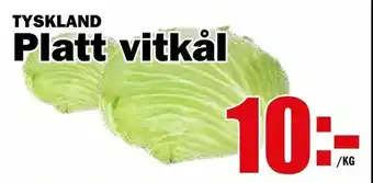 Matdax Platt vitkål erbjuda