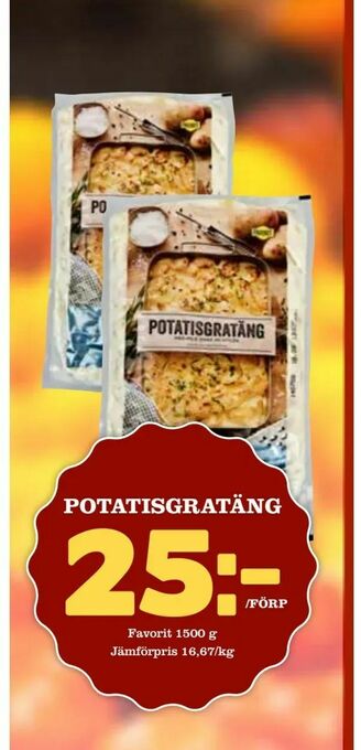 Matdax Potatisgratäng erbjuda