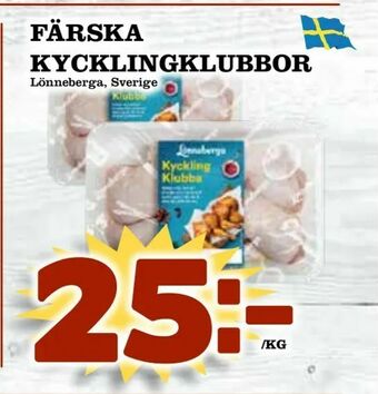 Matdax Färska kycklingklubbor erbjuda