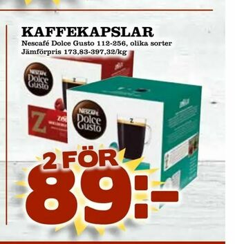 Matdax Kaffekapslar erbjuda