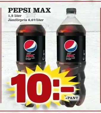 Matdax Pepsi max erbjuda
