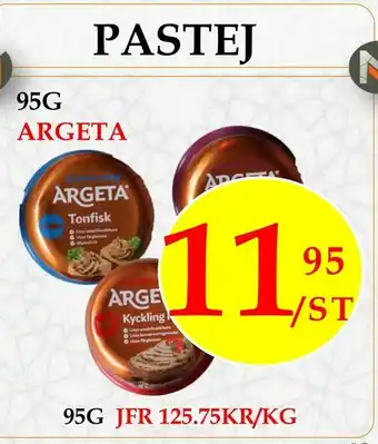 Matmixen Pastej erbjuda