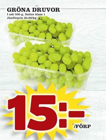 Matvärlden Tensta Gröna druvor erbjuda