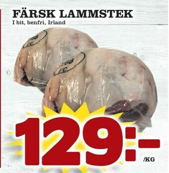 Nya Pulsen Färsk lammstek erbjuda