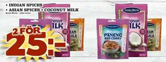 Indian spices • asian spices • coconut milk