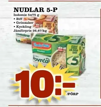Nudlar 5-p