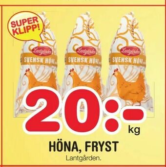 Nya Pulsen Höna, fryst erbjuda