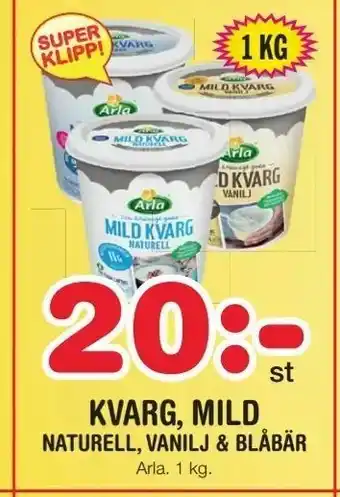 Nya Pulsen Kvarg, mild erbjuda