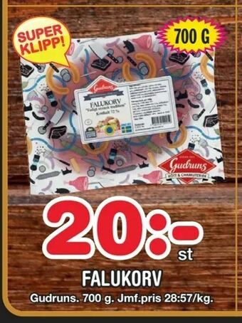 Nya Pulsen Falukorv erbjuda